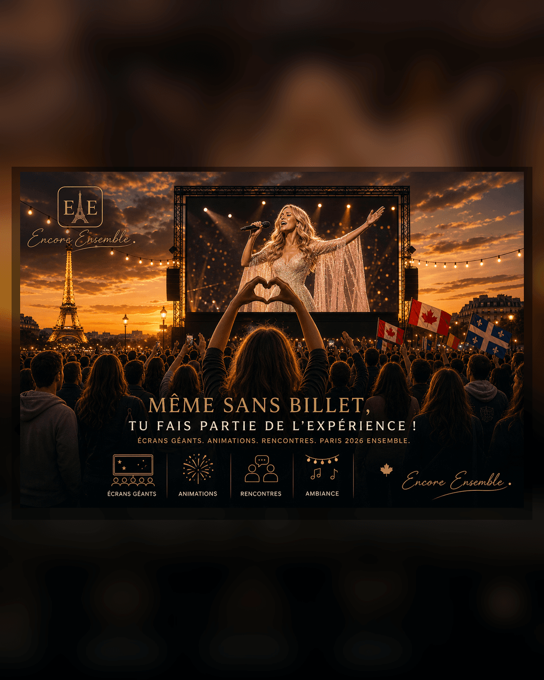 International Celine Dion fans in Paris for September and October 2026