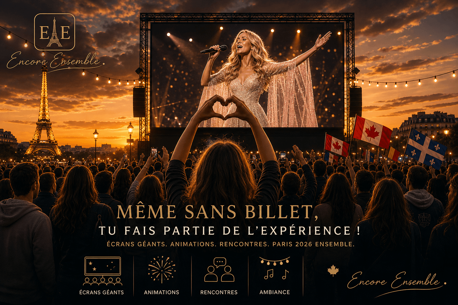 International Celine Dion fans in Paris for September and October 2026